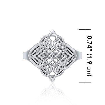 Celtic Knotwork Silver Ring TR659 - Jewelry